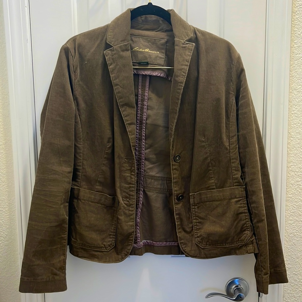 Corduroy blazer.